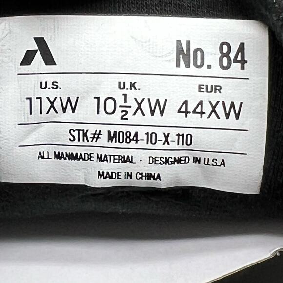 Anodyne Shoes Mens 11 XW Extra Wide 84 Sport Double Depth Stretch Black main image 6